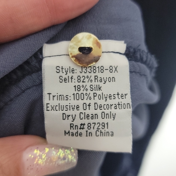 Johnny Was Blue Embroidered Dress - Picture 9 of 12